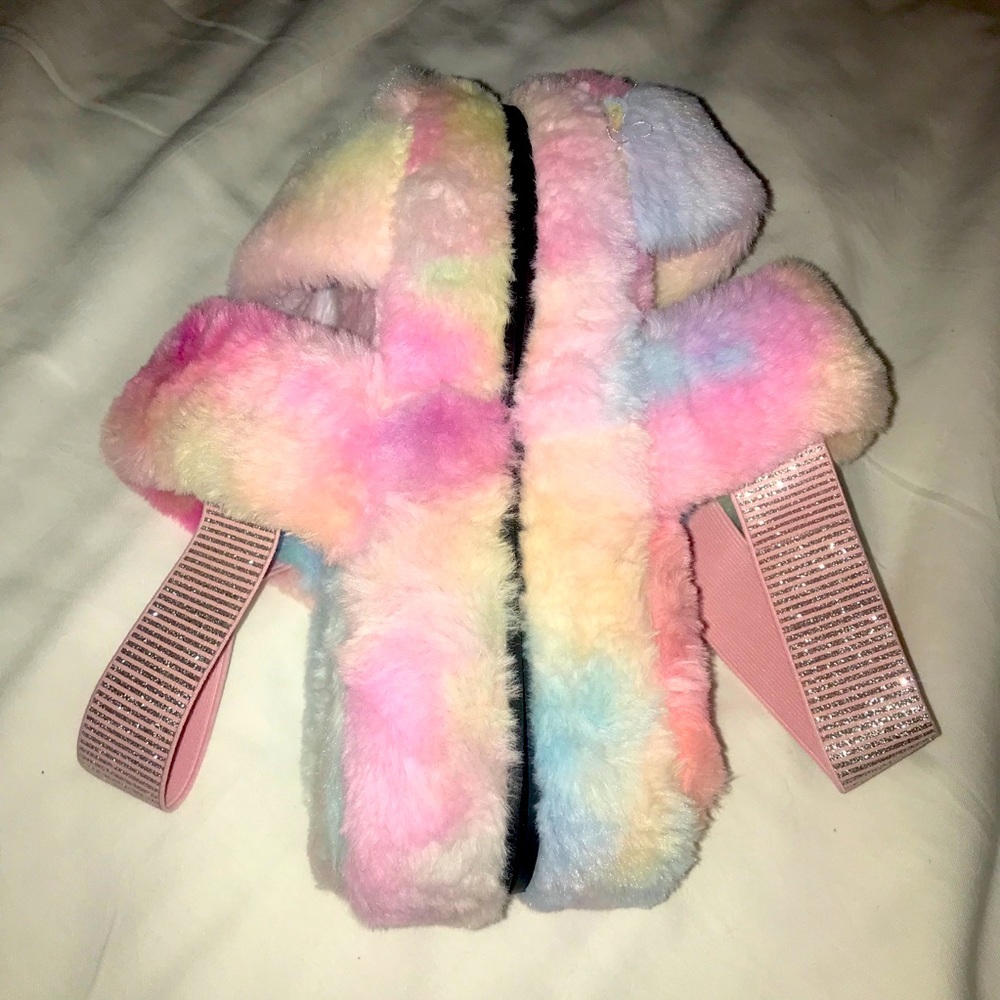 Fluffy Ugg Inspired Slipper Sandals